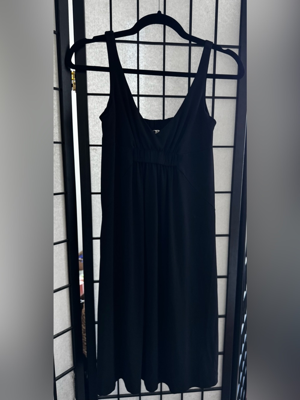CAbi Black Sleeveless Maxi Dress